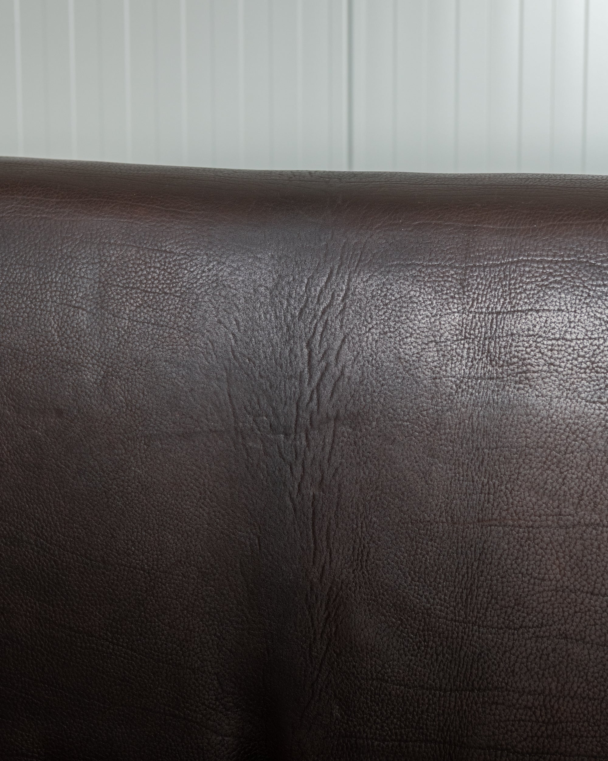 Mid Century Brown Leather Sofa DS-47 by De Sede, 1970s