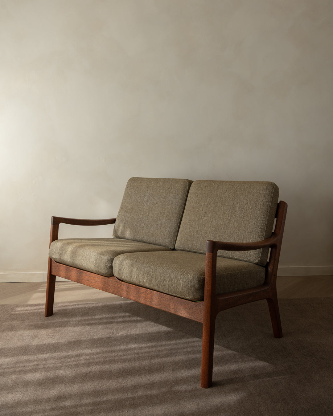 Mid Century Modern Teak Two-Seater Sofa Senator by Ole Wanscher for Cado, 1960s