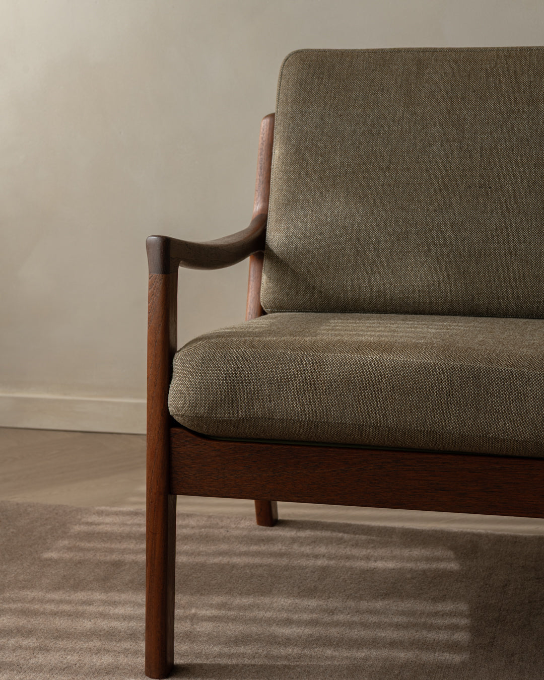 Mid Century Modern Teak Two-Seater Sofa Senator by Ole Wanscher for Cado, 1960s