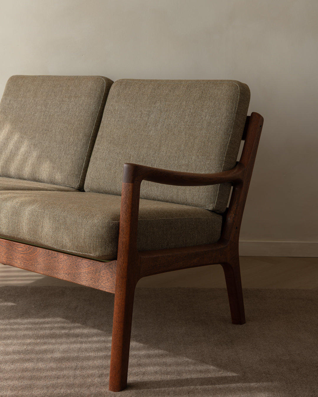 Mid Century Modern Teak Two-Seater Sofa Senator by Ole Wanscher for Cado, 1960s