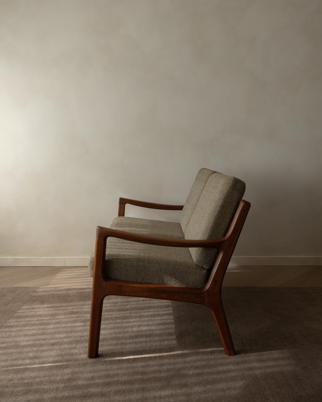 Mid Century Modern Teak Two-Seater Sofa Senator by Ole Wanscher for Cado, 1960s