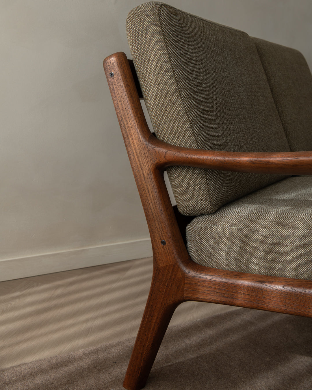 Mid Century Modern Teak Two-Seater Sofa Senator by Ole Wanscher for Cado, 1960s