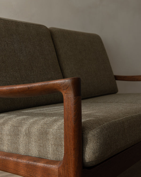 Mid Century Modern Teak Two-Seater Sofa Senator by Ole Wanscher for Cado, 1960s