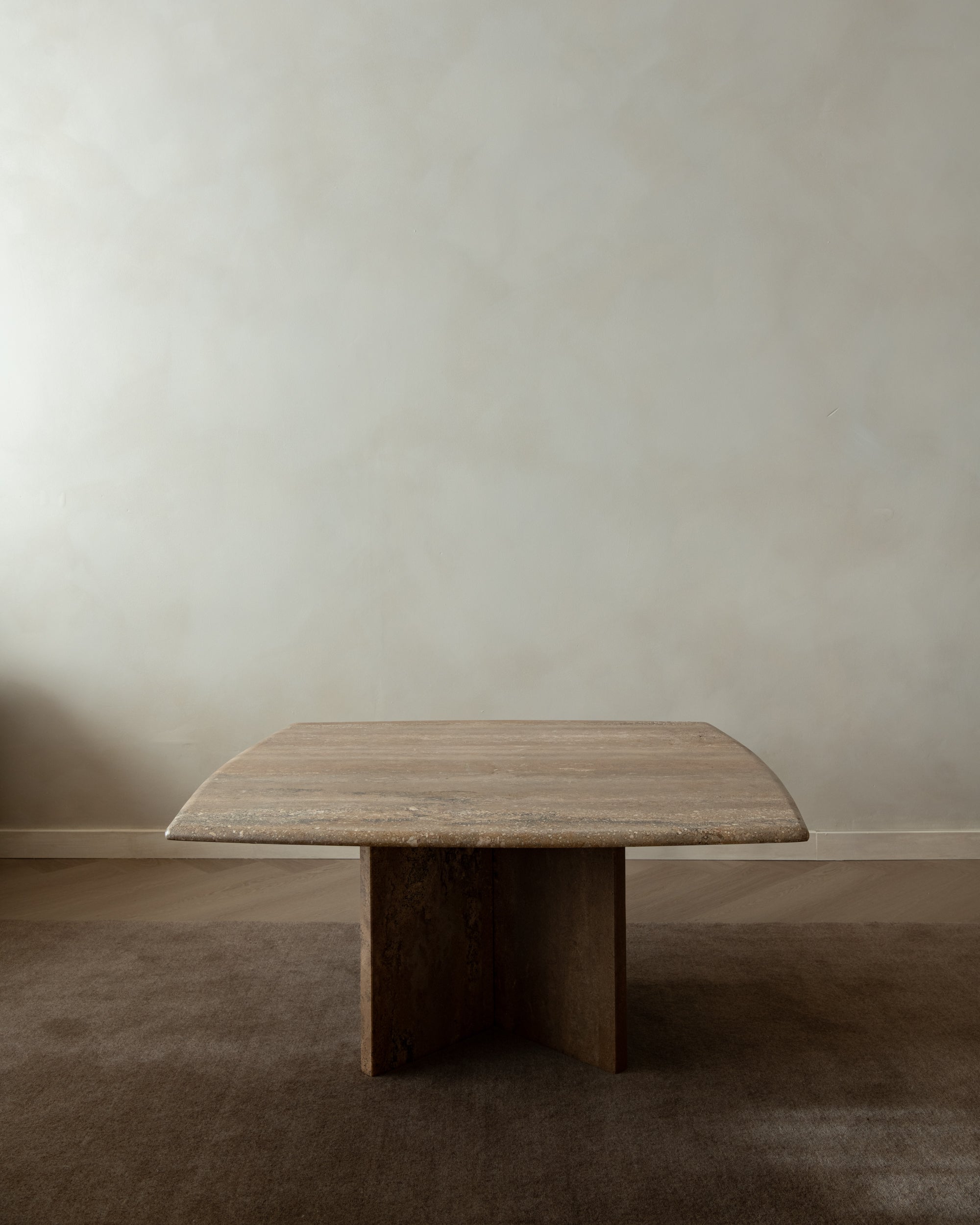 Vintage Italian Travertine Coffee Table, 1970s