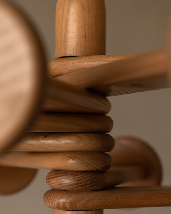Vintage Mid Century Wooden Coat Rack by Hank Loewenstein, Italy, 1970s