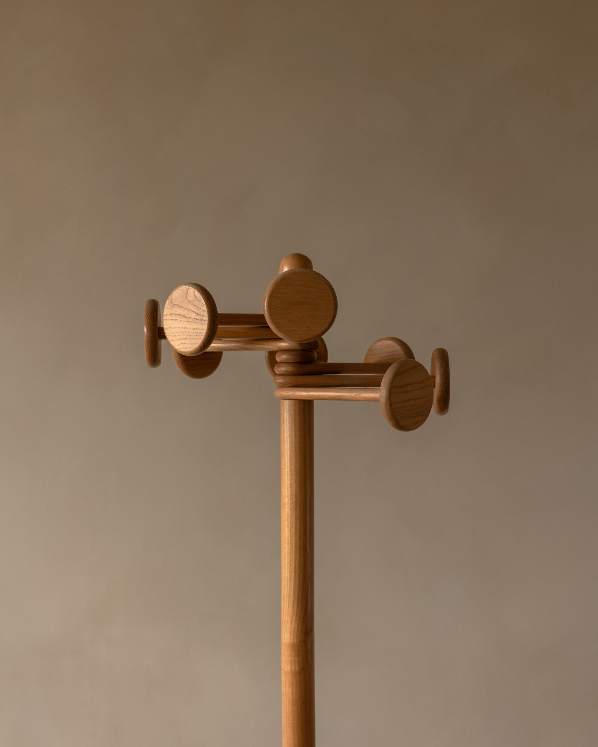 Vintage Mid Century Wooden Coat Rack by Hank Loewenstein, Italy, 1970s