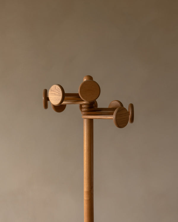 Vintage Mid Century Wooden Coat Rack by Hank Loewenstein, Italy, 1970s