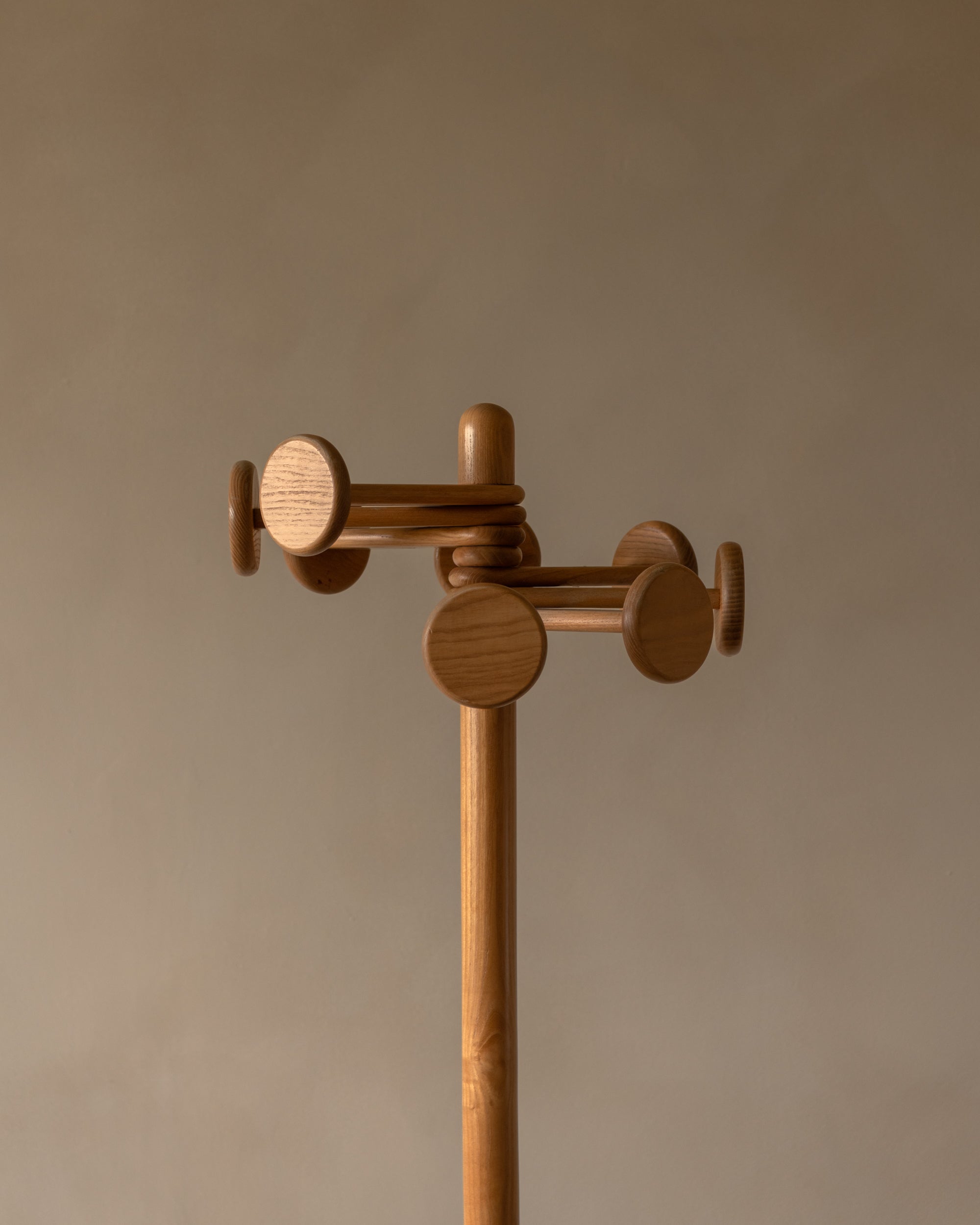Vintage Mid Century Wooden Coat Rack by Hank Loewenstein, Italy, 1970s