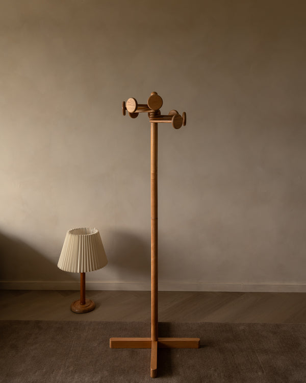 Vintage Mid Century Wooden Coat Rack by Hank Loewenstein, Italy, 1970s